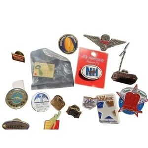 Assorted Lapel Pins Collection – Unisex Fashion, 2004 & 1998 Olympic Games